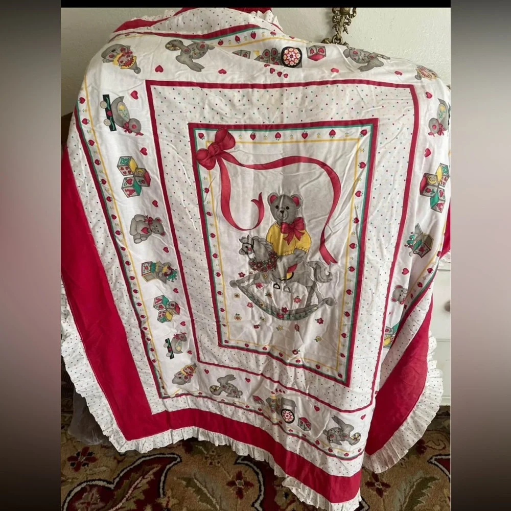 Vintage Quilted Baby bear horse